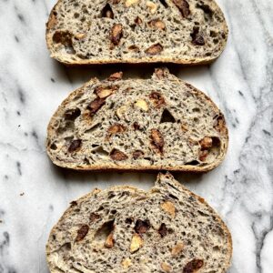 Walnut Dates and Black Sesame Sourdough